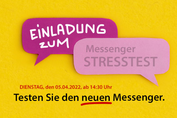 Stress for the new EXPO-IP Messenger! Let's test ...