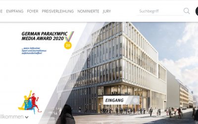 Presentation of the German Paralympic Media Award 2020